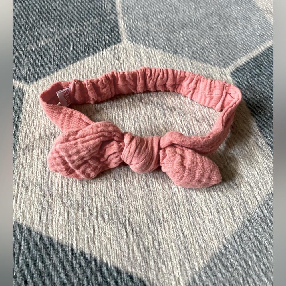 Zara Baby Adjustable Pink Textured Headband